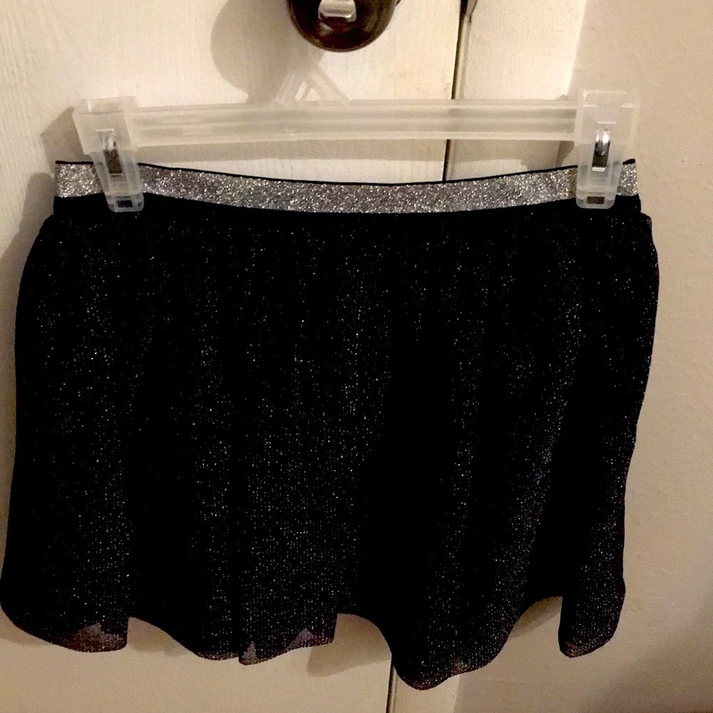 Fashion black ballet sparkle skirt